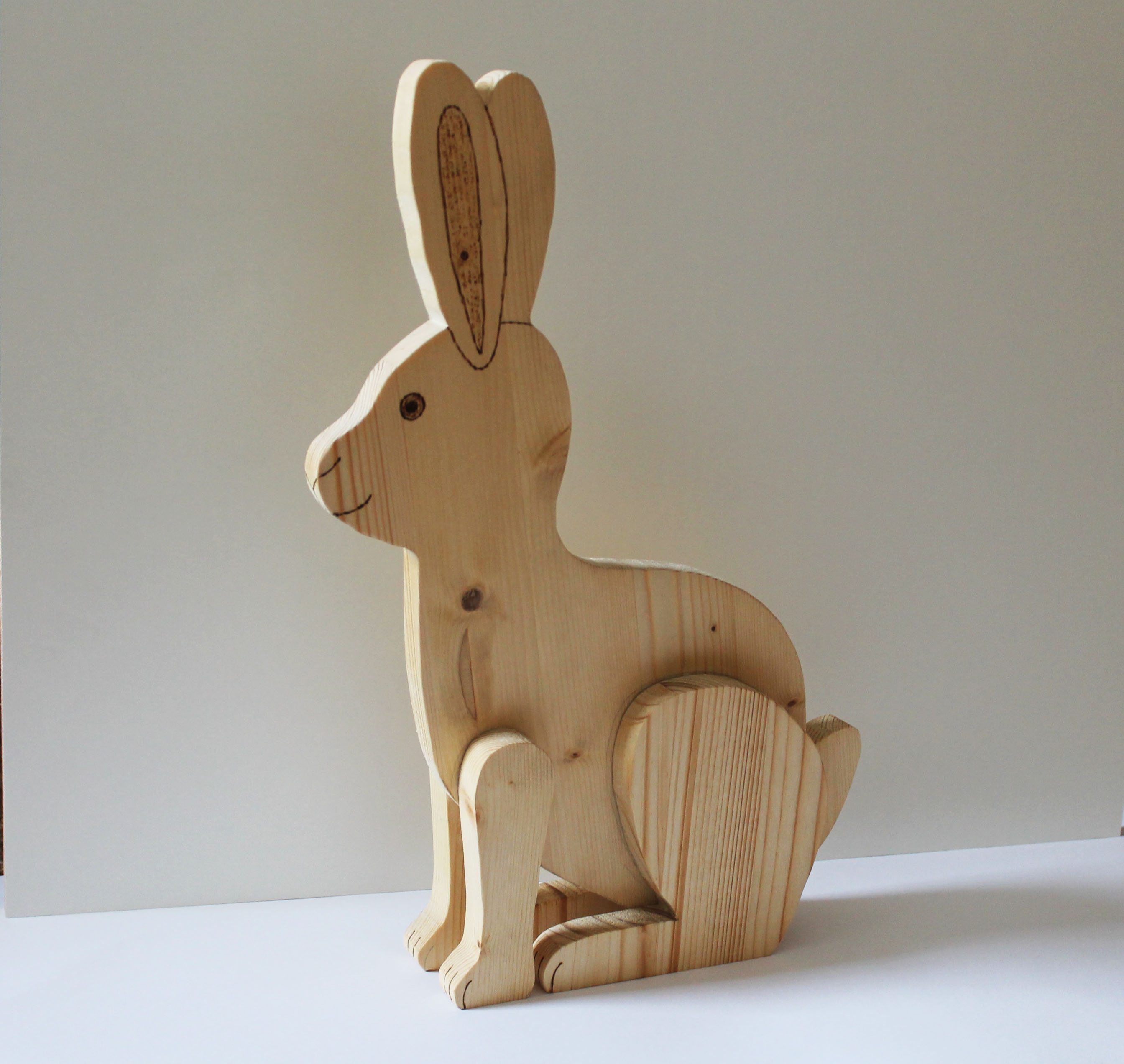 Holzdeko Hase Naturbelassen Holzdeko Online Shop Unikate Holzfiguren