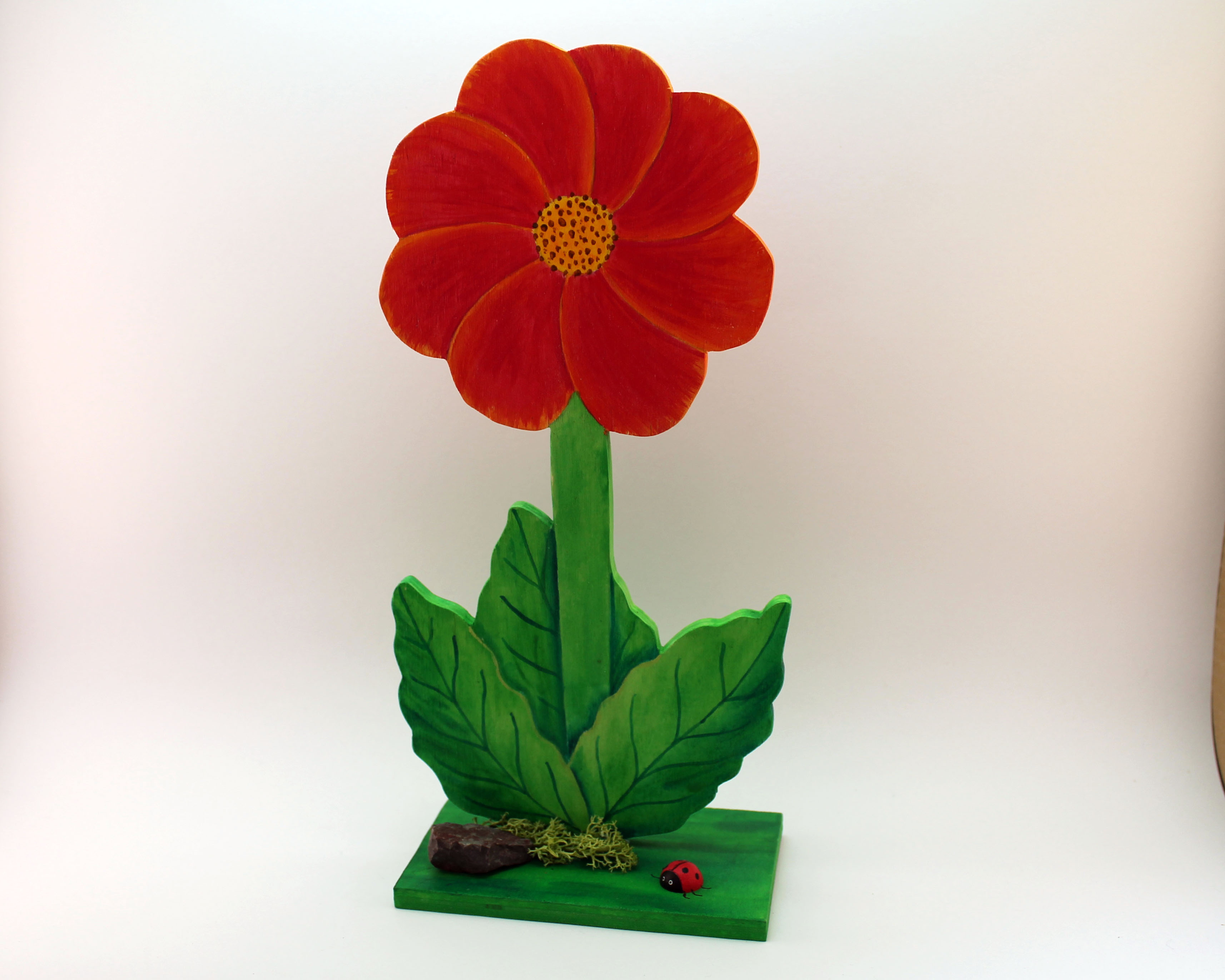 Deko Blume aus Holz | Holzdeko online-Shop | Unikate Holzfiguren